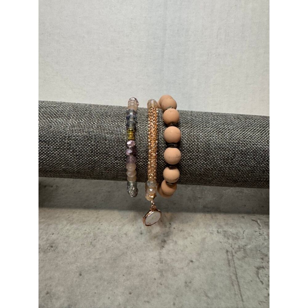 Colorful Neutral Bracelet Stack | Layered Everyday Jewelry
